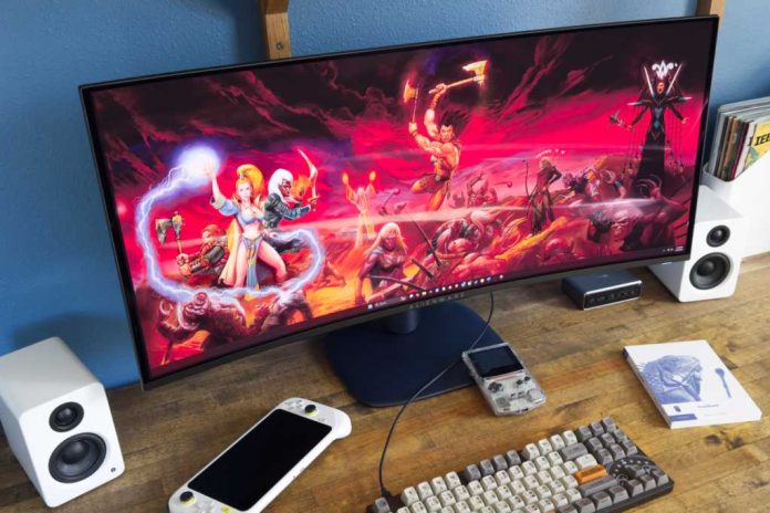 alienware’s-new-oled-ultrawide-gaming-monitor-gets-its-first-big-sale
