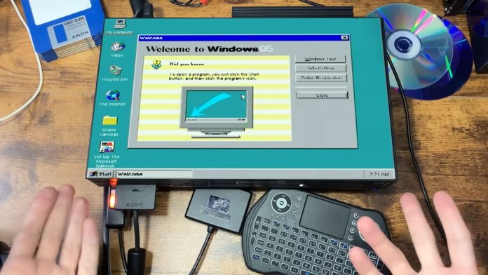 windows-95-on-a-playstation-2-kind-of-works-—-but-this-modded-ps2-couldn’t-play-doom