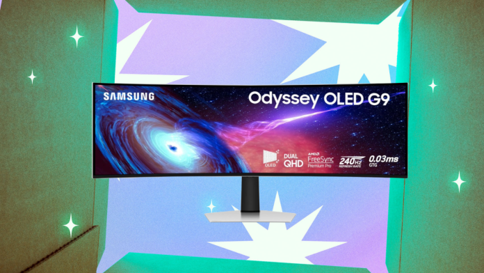 this-popular-samsung-curved-oled-gaming-monitor-is-$700-off-for-prime-day