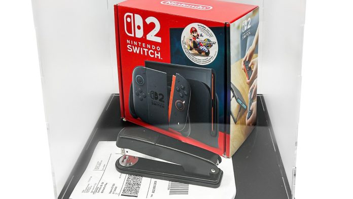 the-gamestop-stapler-that-smashed-a-switch-2-screen-on-launch-day-is-being-auctioned-off-for-charity,-and-bidding-has-already-broken-$100,000