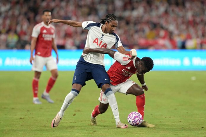 tottenham-half-time-ratings-vs-arsenal-as-pape-sarr-scores-from-the-halfway-line
