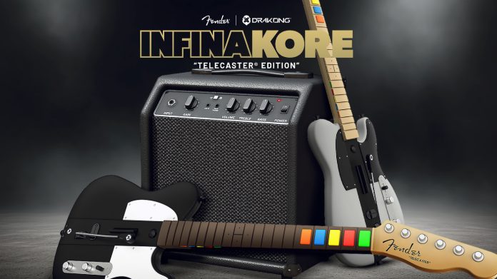 this-guitar-controller-is-designed-in-partnership-with-fender,-and-works-with-most-guitar-hero-and-rock-band-games