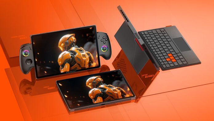 onexplayer-x1-air-is-an-intel-lunar-lake-handheld-gaming-pc-with-a-big-screen-and-detachable-controllers-and-keyboard-–-liliputing