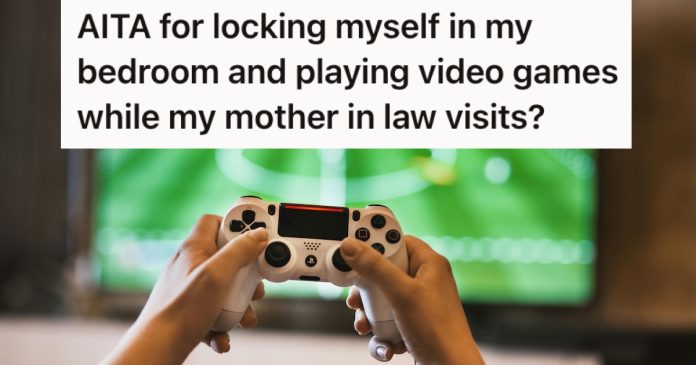 husband-can’t-help-but-loathe-his-mother-in-law’s-visits,-but-his-coping-strategy-of-locking-himself-in-a-bedroom-and-playing-video-games-has-him-at-odds-with-his-wife